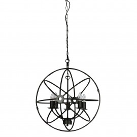 Oriel Lighting-COLUMBUS 45 Wire Framed Open Spherical Pendant